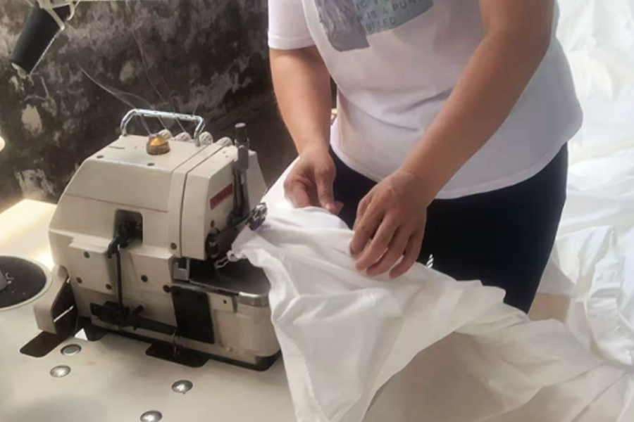 ডাইং কারখানার উৎপাদন-ধূসর কাপড় সেলাই মাথার এলাকা