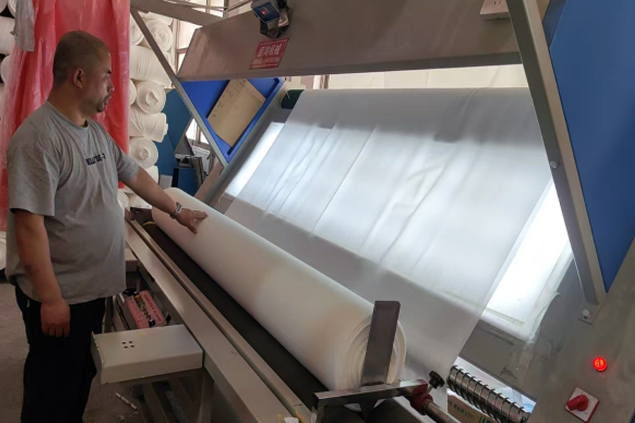 ডাইং কারখানার উৎপাদন-সমাপ্ত পণ্য পরিদর্শন এলাকা