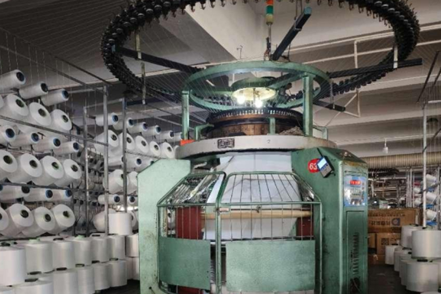 ধূসর ফ্যাব্রিক উত্পাদন মডেল-উচ্চ পাদদেশ একতরফা