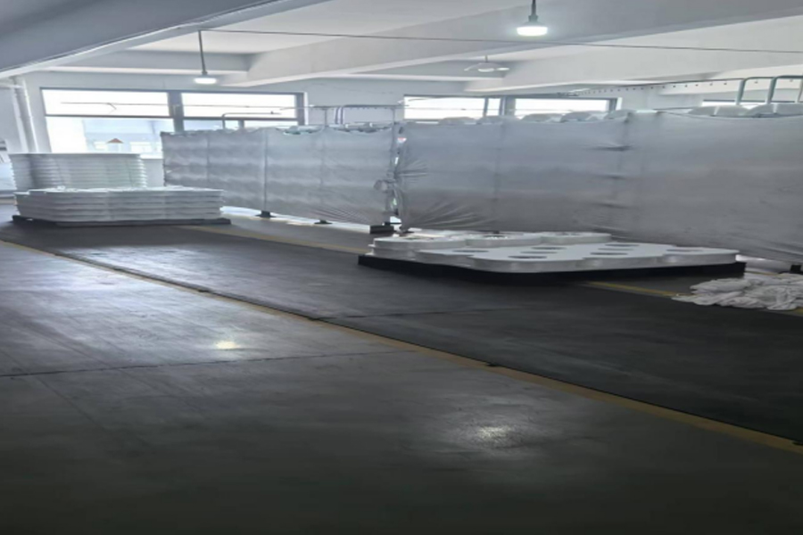 ধূসর ফ্যাব্রিক উত্পাদন-কাঁচামাল স্থাপন এলাকা