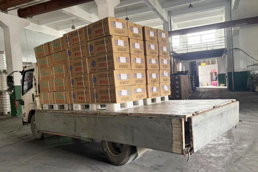 DTY উৎপাদন-সমাপ্ত পণ্য গুদাম